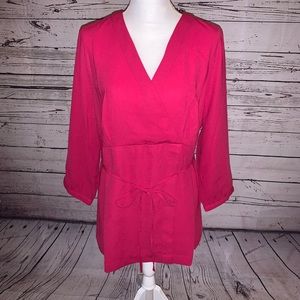 NWT Motherhood Maternity Pink Top size L Large